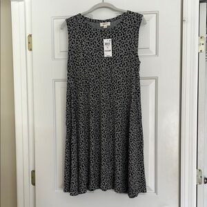 Style & Co Leopard Print Sleeveless Flip Flop Dress